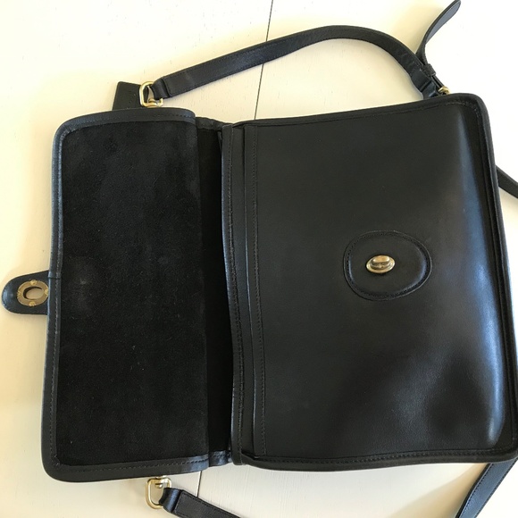 VINTAGE COACH BLACK WILLIS BAG - Picture 9 of 16